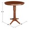 International Concepts Round 36 in Round Top Pedestal Table, 40.9 inH, Espresso, 36 in W, 36 in L, 40.9 in H, Wood K581-36RT-27B-6B-2 - alternate 2